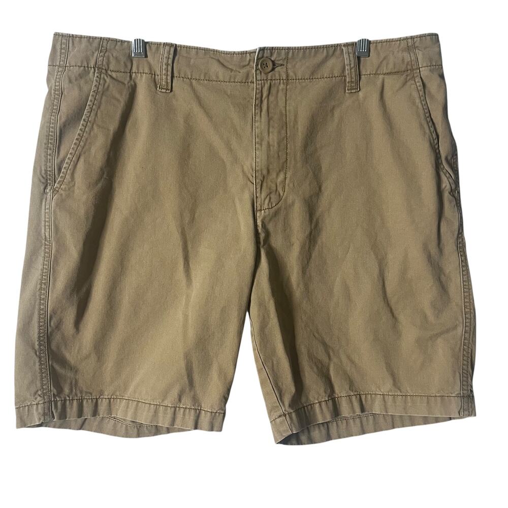 Old Navy Cargo Shorts Mens 38 Lived in Straight Khaki Brown Bermuda - Picture 5 of 8